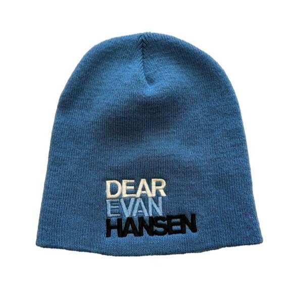Dear Evan Hansen Broadway Fan Day 12/10/17 Atlantic Made in Korea Rare Beanie - Picture 1 of 3
